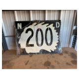 Metal Sign   ND 200