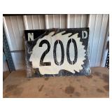Metal Sign   ND 200