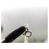 .925 Sterling Silver Opal and Amethyst Cabochon Primitive Pendant Necklace