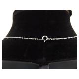 .925 Sterling Silver Primitive Bone Pendant Necklace