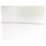 .925 Sterling Silver Amethyst Cabochon Eclipse Pendant Necklace