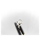 .925 Sterling Silver Faceted Amethyst Crystal Pendant Necklace