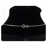 .925 Sterling Silver Red Jasper Cabochon Pendant Necklace