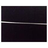 .925 Sterling Silver Acrylic Amber Drop Pendant Necklace