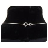 .925 Sterling Silver Carnelian Tooth Pendant Necklace