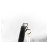 .925 Sterling Silver Carnelian Tooth Pendant Necklace