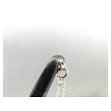 .925 Sterling Silver Primitive Rich Carnelian Pendant Necklace