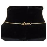 .925 Sterling Silver Vermeil Healing Crystal Pendant Necklace