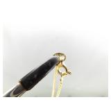 .925 Sterling Silver Vermeil Healing Crystal Pendant Necklace