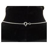 .925 Sterling Silver Zirconia Pendant Necklace