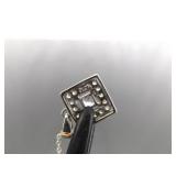 .925 Sterling Silver Zirconia Pendant Necklace