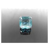 .925 Sterling Silver Topaz Crystal Cocktail Ring Size 7.25