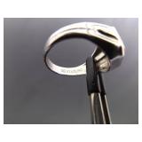 .925 Sterling Silver Pink Sapphire Ring Size 7.5