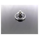 .925 Sterling Silver Yellow Citrine Ring Size 8