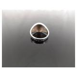 .925 Sterling Silver Art Nouveau Ring Size 7