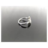 .925 Sterling Silver Flower Ring Size 7.5