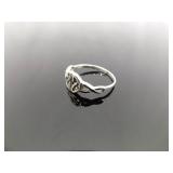 .925 Sterling Silver Celtic Knot Ring Size 7