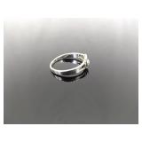 .925 Sterling Silver Sun and Moon Ring Size 9