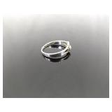 .925 Sterling Silver Sun and Moon Ring Size 9