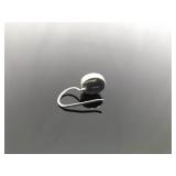 .925 Sterling Silver Sleeping Beauty Turquoise Cabochon Hook Earrings