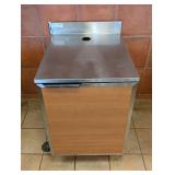 DUKES COMMERCIAL STAINLESS STEEL PREP TABLE WITH CABINETS