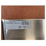 DUKES COMMERCIAL STAINLESS STEEL PREP TABLE WITH CABINETS