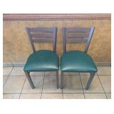 COMMERCIAL DINING TABLE WITH CHAIRS (GREEN)