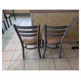 COMMERCIAL DINING TABLE WITH CHAIRS (TAN)