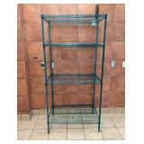 METRO COMMERCIAL 4-TIER STAINLESS STEEL SHELVING (GREEN)