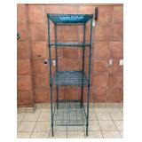 METRO COMMERCIAL 4-TIER STAINLESS STEEL SHELVING (GREEN)