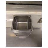 (14) COMMERCIAL STAINLESS STEEL CAMBRO PAN 1/3