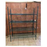 METRO COMMERCIAL 4-TIER STAINLESS STEEL SHELVING (GREEN)