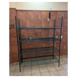 METRO COMMERCIAL 4-TIER STAINLESS STEEL SHELVING (GREEN)