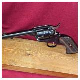 Ruger New Vaquero, Custom Walnut Grips, Stage 3 Pioneer Action Job 357 Mag, 5 1/2" Barrel, 95% Condition Revolver