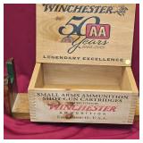 Winchester 50 Year Anniversary Wooden Dove Tail Crate