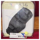 As New Tagua Black Leather Holster w/Mag Pouch, Like New, In Box, Glock/Springfield