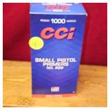CCI Primers #500 Small Pistol, Qty 1000