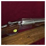 Very Early Stoeger Stainless/Nickel Coach Gun, 12Ga, Walnut Stocks, Tuned for Cowboy Action Competition