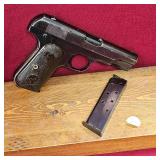 Colt 1908 Pocket Hammerless, 32 ACP, Retaining 90% Original Finish and Grips. Type II 1908-1910 Build Date-with 2 Magazines