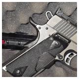 Kimber 1911 Eclipse Target II, 45 ACP Muzz-Brk, Laser Grips, Stainless