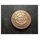 1833 Large Cent Coronet Head