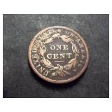 1837 Large Cent Coronet Head