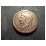 1839 Large Cent Braided Hair
