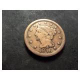 1846 Large Cent Braided Hair