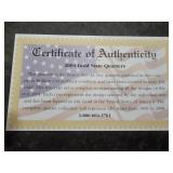 2004 Gold Addition State Quarter Collection 24K Layered Gold