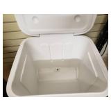 Set of golf clubs with Irons and woods also funny cane with horn, Ice Cube 60 qrt cooler