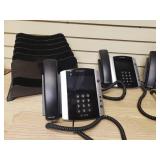 4 office phones and 3 File holders