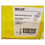 Screw on box support clips 3/4" conduit to metal stud