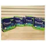 4 packages of Prevail daily underwear XL