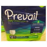 4 packages of Prevail daily underwear XL